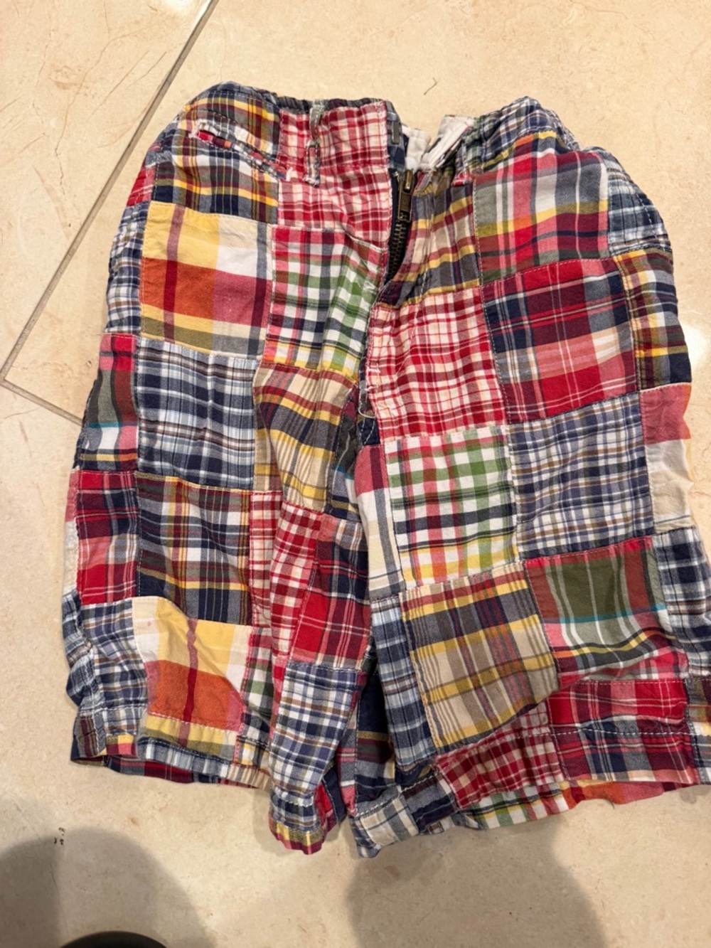 GAP Multicolor Patchwork Plaid Kid's Shorts